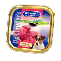 Dr.Clauder´s Selected Meat Lasis&Rīsi, Konservi Suņiem, 6x 100g kastītē