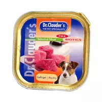 Dr.Clauder´s Selected Meat Mājputns, Konservi Suņiem, 6x 100g kastītē