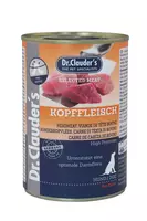 Dr.Clauder´s Liellopu galvas gaļa, Konservs suņiem PRE BIOTIC , 400g