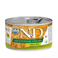 N&D dog low grain konservi ar mežacūku un āboliem 6x140g