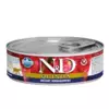 N&D cat bezgraudu konservi Weight Management ar pīli 6x80g