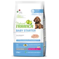 NATURAL TRAINER ALL BREED  BABY STARTER -  BARĪBA AR BALTO GAĻU VISU ŠĶIRŅU SUŅU MAZUĻIEM 1,5KG