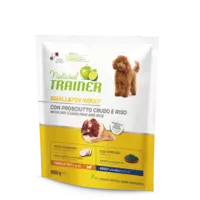 NATURAL TRAINER DOG SMALL&TOY ADULT FISH&RICE 800G - SAUSĀ BARĪBA AR TUNCI UN RĪSIEM  MAZO UN ĻOTI MAZO ŠĶIRŅU PIEAUGUŠIEM SUŅIEM 0,800 KG