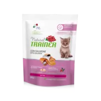 NATURAL TRAINER KITTEN WITH SALMON - SAUSĀ BARĪBA AR LASI  KAĶĒNIEM 300 GR