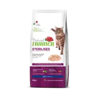 NATURAL TRAINER  STERILISED  ADULT  WHITE MEATS&PEA - SAUSĀ BARĪBA AR BALTO GAĻU UN ZIRNĪŠIEM PIEAUGUŠIEM STERILIZĒTIEM KAĶIEM 10 KG