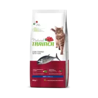 NATURAL TRAINER ADULT WITH TUNA - SAUSĀ BARĪBA AR TUNCI PIEAUGUŠIEM KAĶIEM 10 KG