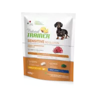 NATURAL TRAINER SENSITIVE NO GLUTEN ADULT MINI LAMB   -  BEZGLUTĒNA SAUSĀ BARĪBA AR JĒRU  MAZO  ŠĶIRŅU JUTĪGIEM PIEAUGUŠIEM SUŅIEM 0,800 KG