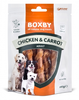 BOXBY CHICKEN & CARROT Sticksi 100g - NŪJIŅAS PIEAUGUŠIEM SUŅIEM (VISTA UN BURKĀNI)