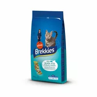 BREKKIES CAT MIX FISH 15KG - PIEAUGUŠIEM KAĶIEM (LASIS UN KUKURŪZA)