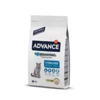 ADVANCE CAT STERILIZED TURKEY 3,0KG - STERILIZĒTIEM KAĶIEM (TĪTARS UN MIEŽI)