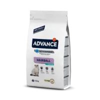 ADVANCE CAT STERILIZED HAIRBALL 1,5KG - PIEAUGUŠIEM KAĶIEM (TĪTARS UN RĪSI)