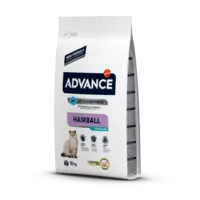 ADVANCE CAT STERILIZED HAIRBALL 10KG - PIEAUGUŠIEM KAĶIEM (TĪTARS UN RĪSI)