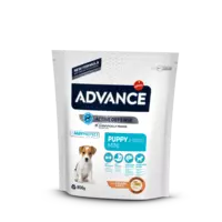 ADVANCE DOG PUPPY MINI 0.8KG - MAZO ŠĶIRŅU KUCĒNIEM (VISTA UN RĪSI)