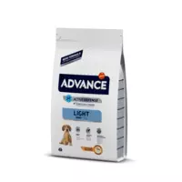 ADVANCE DOG MINI LIGHT 7,5KG - MAZO ŠĶIRŅU SUŅIEM AR LIEKO SVARU (VISTA UN RĪSI)